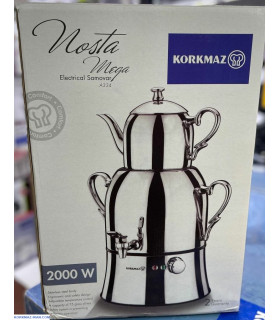 سماور برقی کرکماز Nosta Mega A334 ظرفیت 4 لیتر اصل ترکیه