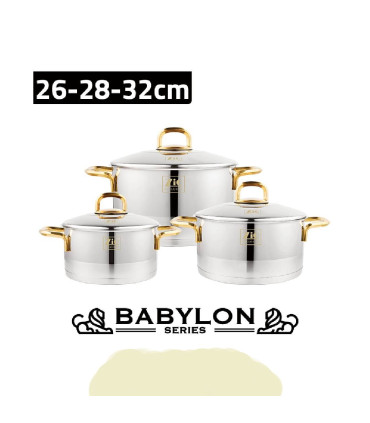 سرویس قابلمه6 پارچه زیو مدل Zio Z-1400 اصلی