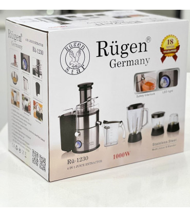 آب میوه گیری چهار کاره روگن مدل RU-1230 اصلی با 18 ماه گارانتی