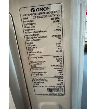 کولر گازی گری 24 هزار اینورتر GWH24QE
