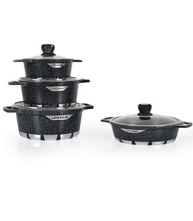 سرویس قابلمه گرانیتی لایف اسمایل مدل 3 FLCM8 اصلی