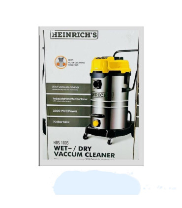 جاروبرقی سطلی هنریچ آب و خاک دمنده مکنده مدل HBS-1805